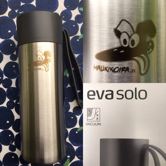 Haukikoira Eva Solo termosmuki