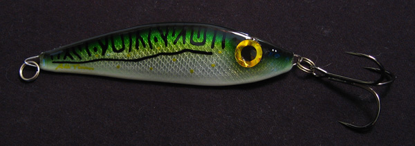 115mm hauelle. Kuppupuoli Met. valkonen hopealla ja vihreällä hileellä.