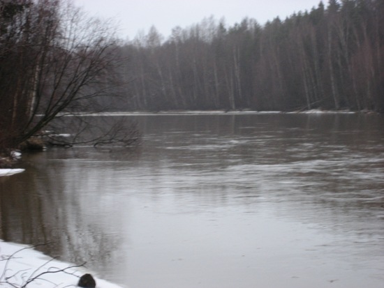 Riutat lähestulkoon veden peitossa