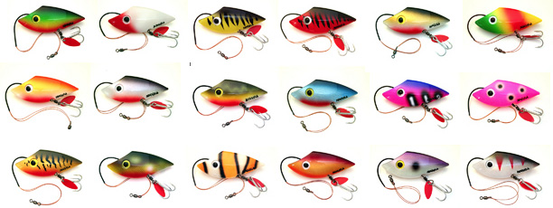 Nokkelan kaikki värit ovat kalamiesten valitsemia - ja kalojen suosimia!