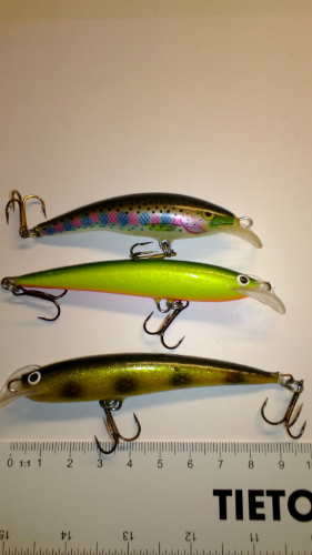 2 Merimetsoa ja tuunattu Rapala. Lähtö 11€.