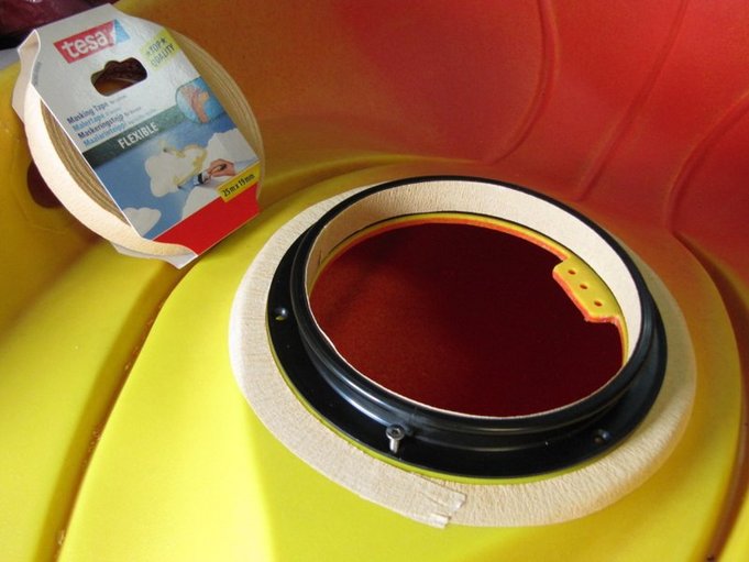 Suojaustoimenpiteet joustavalla maalarinteipillä